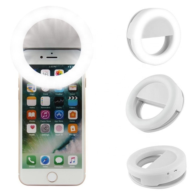 Portable Clip-On Selfie Ring Light Smart Phone Photography Fill Light Accessory Mobile Phone Accessory
