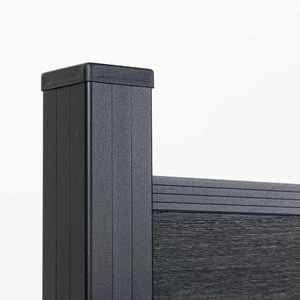 แผงรั้ว WPC แบบ Co-Extruded คุณภาพพรีเมียม ป้องกัน 360 องศา ลายไม้สีดำ ป้องกันการมองเห็น ทนทานต่อรังสียูวี เป็นมิตรกับสิ่งแวดล้อม - Product Image 4