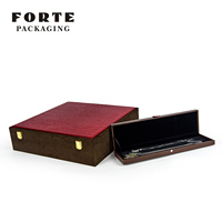 Boîte à bijoux Forte Hi end, boîtier de rangement en cuir de Crocodile pour bijoux, grand ensemble boîte à bagues