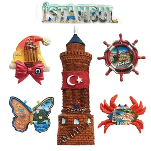Low Price Wholesale 3D Country Resin Fridge Magnets Customised Turkey Famous Tourist Attractions Refrigerator Magnet Souvenirs