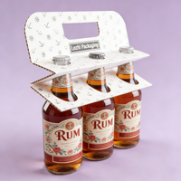 Emballage en gros économique pour boissons avec poignée, boîte en carton ondulé pour sodas, emballage pour boissons sportives, yaourts et lait