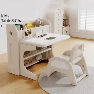 montessori-kindergartenmöbel kunststofftische und stuhl-set für kinder partytische zeichentafel kinder partystühle und tische