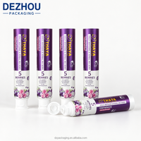 Tube de dentifrice vide OEM en plastique souple laminé aluminium 80g 100g 150g avec bouchon à clapet pour crème cosmétique à presser
