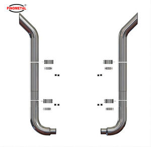 مجموعة عادم كامل بقطر 8 بوصة لسيارة Peterbilt Kenworth Volvo - Product Image 3