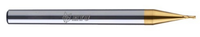 Couteau plat en acier au tungstène de petit diamètre - 2 lames revêtues de TIALN 60HRC pour machines aérospatiales