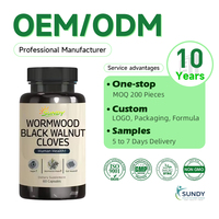 Capsules d'armoise, de noix noires et de clous de girofle OEM/ODM |   60 capsules végétales pour la santé intestinale et le soutien digestif. Aucun avis pour le moment.