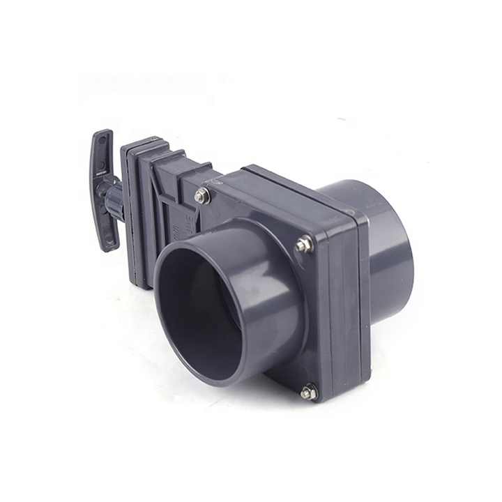 grey color 3 inch plastic PVC knife gate valve