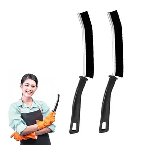 Wholesale high quality tile grout multifunctional hard bristled kitchen corner window crevice gap cleaning brush