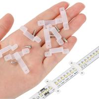 Clips de Silicona Impermeables para Fijación de Tiras LED, Tapas y Fundas para Accesorios de Instalación de Tiras de Luz LED