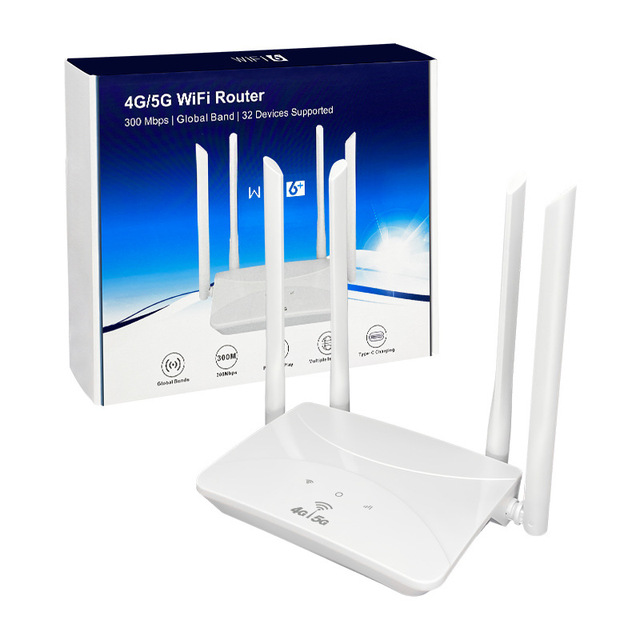4G CPE Router with VoIP Support Dual-Band 2.4G/5G 4 LAN Ports for Home Internet Hotspot and Routing