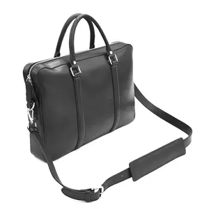 Luxury Leather Messenger Men Handbag Custom Leather Laptop Briefcase Crossbody Bag For Men