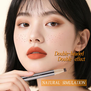 Оптовая продажа, натуральная Водонепроницаемая долговечная быстросохнущая штемпель для лица, макияж, родинка 2 в 1, двойная головка, ручка для макияжа - Product Image 2