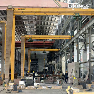 Pont roulant semi-portique électrique MHB 30 tonnes à poutre simple, léger, entraînement par engrenage moteur, hauteur de levage 32 m, portée 25 m - Product Image 2