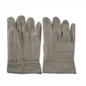2023 Durable security construction protective industrial finger garden body protection knit wrist drill work cotton gloves for w