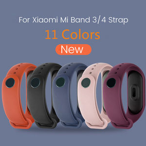 Deporte correa de reloj de pulsera de silicona banda de <span class=keywords><strong>Xiaomi</strong></span> Mi Band 3 4 5 pulsera Miband gota pulsera inteligente - Product Image 2