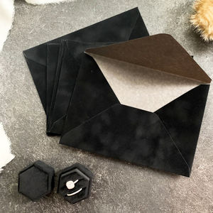 <span class=keywords><strong>Sobres</strong></span> de Terciopelo para Invitaciones de <span class=keywords><strong>Boda</strong></span> de 190X134MM, Color Borgoña, Azul Marino y Verde, para Regalos, <span class=keywords><strong>Dinero</strong></span> y Fiestas - Product Image 4