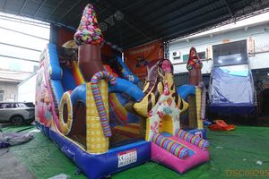 Lilytoys <span class=keywords><strong>Grado</strong></span> Comercial tobogans Circo Carril Unico slittino Payaso slittino Gonflable Para Ventas - Product Image 6