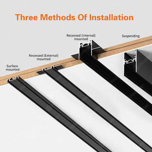 Smart Tuya Wifi Zigbee <span class=keywords><strong>Dali</strong></span> Triac Driver Track Light Atenuación Ultra-Thin Track Light Head Flexibilidad ajustable Lámpara de manguera tipo H - Product Image 3