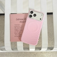 Coque de téléphone portable en silicone liquide magnétique à motif animal Flash Drill pour 18 Pro Max avec cadre de protection de l'objectif