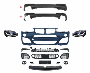 ชุดแต่งภายนอกคุณภาพสูง Auron X3 F25 รุ่นใหม่ อัพเกรดกันชน ปี 2010-2013 X3 ราคาดีที่สุด ชุดกันชนครบชุด ขายส่ง - Product Image 1