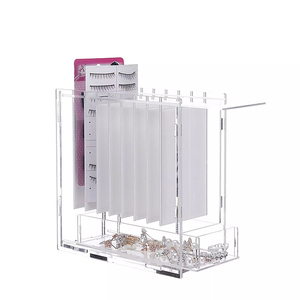 Nhà máy tùy chỉnh Lash hiển thị container với ngăn kéo thiết kế 8 lưới rõ ràng cho lông mi Cụm - Product Image 1