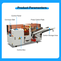 Carton boîte boîtier boîte monteur emballeur carton ouvert et côté pousser bouteille cartonnage Machine emballage boîte de papier ligne d'emballage fournie