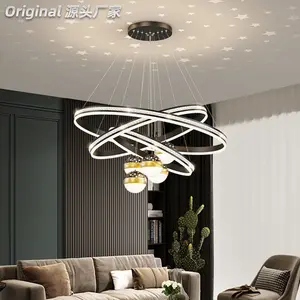 2022 pop guangdong zhongshan led modern home bedroom lighting lamps wholesale round indoor nordic ceiling lights for living room