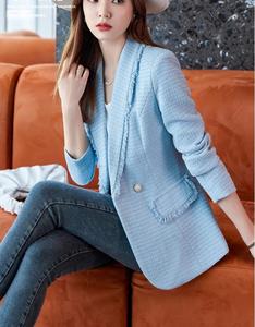 Blazer para Mujer en Tallas S-4XL, Chaqueta de Alta Calidad, Estilo Lujoso de <span class=keywords><strong>Tweed</strong></span>, Ideal para Fiestas - Product Image 3
