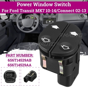 6 พินสวิทช์ควบคุมหน้าต่างไฟฟ้ารถยนต์สำหรับฟอร์ดทรานสิท MK7 2010 - 2014 เชื่อมต่อ FIESTA FUSION 1459686 6S6T14529AB - Product Image 1