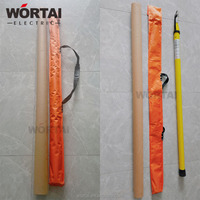 Tige de bâton chaud circulaire télescopique haute résistance pour fusible de découpe et tige de commande d'isolation en fibre de verre Hv 5M 12M