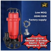 Pompe submersible à broyeur pour eaux usées Kaislen WQG1500 2HP 1.5kW en fonte, 340L/min, hauteur de refoulement 17m, broyeur 2 pouces pour fosse septique, CE