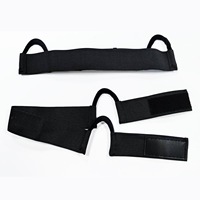 Bande de dentelle personnalisée avec logo, avec support d'oreille, bande de fusion pour perruque, bande élastique en velcro avec ouverture pour les oreilles