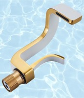 Robinet de lavabo monotrou en laiton finition chromée à montage sur plan, avec capteur tactile, cartouche céramique, design moderne, pour hôtels et cuisines