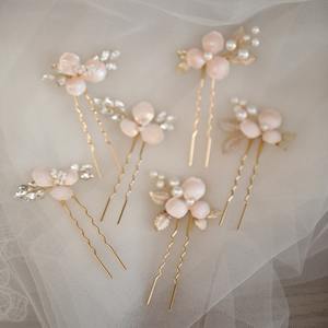 <span class=keywords><strong>Strass</strong></span> perle fleurs épingle à <span class=keywords><strong>cheveux</strong></span> design original <span class=keywords><strong>fil</strong></span> de cuivre perle <span class=keywords><strong>cheveux</strong></span> accessoires bijoux de mariage - Product Image 3