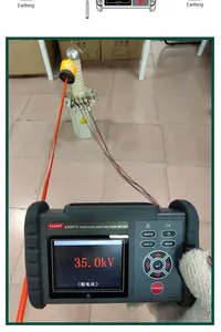 ES9070 70V-220KV Voltmeter tegangan tinggi nirkabel untuk tingkat inspeksi listrik dengan fungsi indikator umum