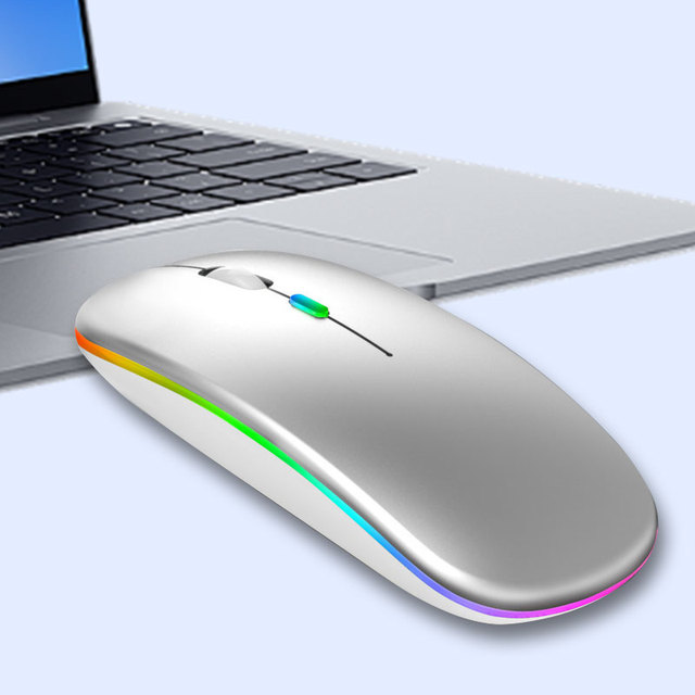 Factory Price Usb Gaming Mouse Wireless Charging Silent for Pc Games Laptop Office Rechargeable Colorful Available