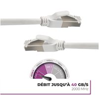 Lot en gros de câbles Ethernet Cat6/Cat6a multicolores, 50 ou 100 pièces, câbles réseau RJ45 pour projets d'installation informatique