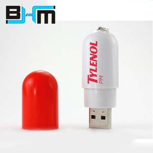 Thiết kế độc đáo y tế Pill Shape nhựa USB Pendrive mini xách tay 4GB 16GB 32GB 64GB USB <span class=keywords><strong>Flash</strong></span> Drive - Product Image 2