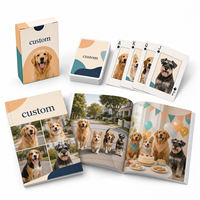 Cartes à Jouer Personnalisées pour Fête Canine de Quartier avec Livret Souvenir Optionnel