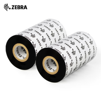 Cintas de Impresora de Etiquetas Zebra A4201BK Originales, Cintas de Códigos de Barras de Transferencia Térmica de Resina de Alta Definición