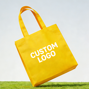 批发廉价便携式可重复使用环保超市杂货手提袋无纺布购物袋定制徽标布质购物无纺布袋 - Product Image 3