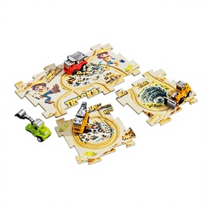 Treno Elettrico Scorrevole 1:5 per Bambini, Giocattolo Educativo Transfrontaliero con Pista in Plastica e Puzzle Fai-da-te, Vendita all'Ingrosso - Product Image 1