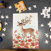 Puzzle personnalisé de 100 pièces en papier, jouet éducatif DIY personnalisé, dessin animé, lamination mate/brillante pour les enfants de 2 à 4 ans