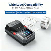 Imprimante d'étiquettes thermiques directes et imprimante portable OEM/ODM à transfert thermique pour étiquettes rigides EAS RFID et étiquettes RFID personnalisées