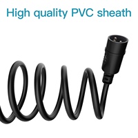 Câble DMX flexible U`King 3M, 3 broches XLR mâle vers femelle, câble de signal pour éclairage de scène DMX512
