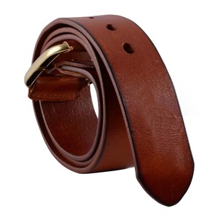 Wholesale Direct Factory Genuine Leather Formal <b>Cow</b> Hide Solid Color Alloy Pin Buckle Silver Tone Durable Lightweight Men's Belt - Product Image 2