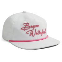 Casquette Snapback HS24 légère à séchage rapide avec visière plate, détail corde tressée et broderie logo personnalisée pour usage quotidien décontracté