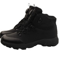 Bottes de randonnée mi-montantes DF ESDY C pour homme, légères, en nylon et cuir, avec boucle automatique et lacets, durables