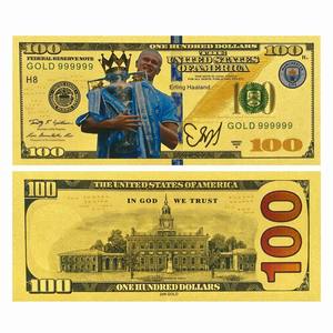 Billet de banque en feuille d'or 24K plaqué PVC sur le thème de la légende du football, carte de collection, souvenir pour les fans de sport - Product Image 4