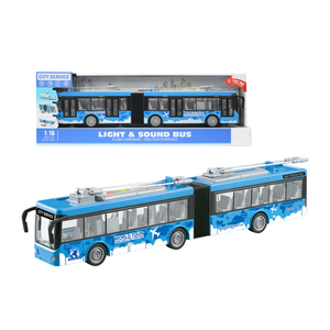 Modellino di <span class=keywords><strong>Tram</strong></span> Elettrico in Scala 1:16 con Luci e Musica, Simulazione di Autobus Doppio, Altri Veicoli <span class=keywords><strong>Giocattolo</strong></span> - Product Image 1